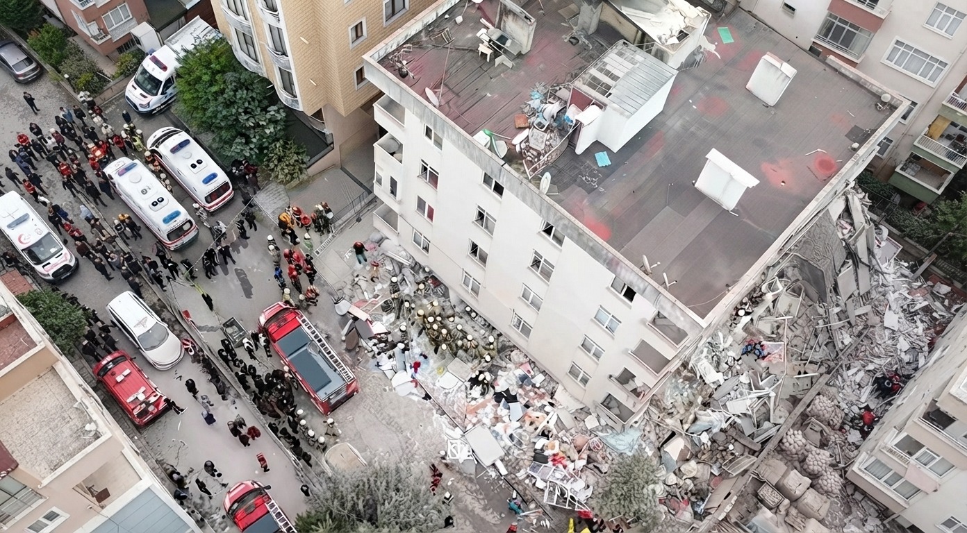 AUMENTAN A 5 LOS MUERTOS POR EL DERRUMBE EN ESTAMBUL