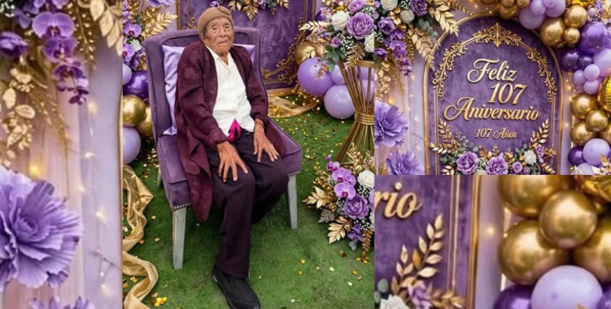Abuelita cumple 107 años vida
