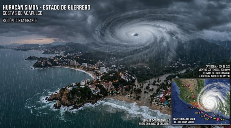 DEJA ‘SIMON’ UN MUERTO EN GUERRERO; IMPACTARÍA EN MAZATLÁN