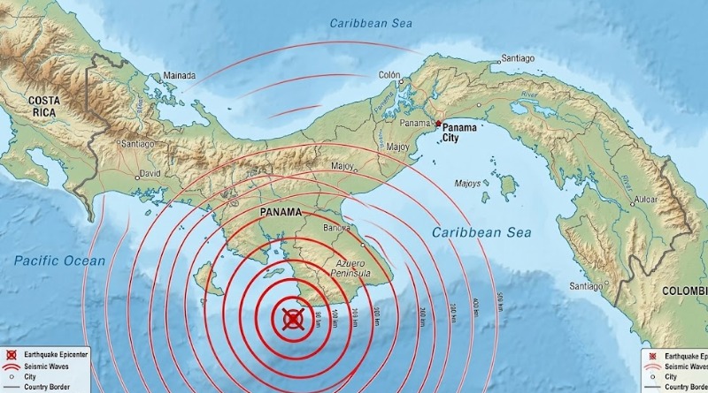 REGISTRADO NUEVO TERREMOTO DE MAGNITUD 6,4 EN PANAMÁ