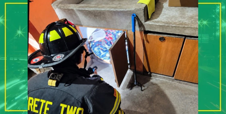 Bomberos reubican serpiente