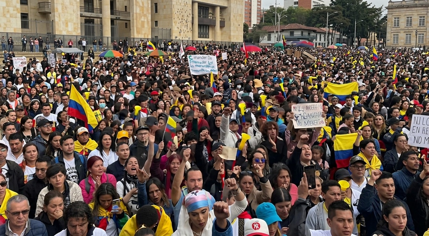 SALEN MILES EN COLOMBIA CONTRA EL GOBIERNO