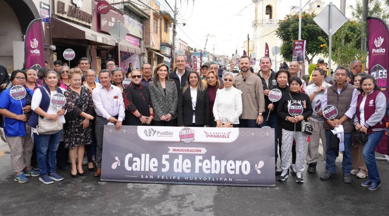 ENTREGA PEPE CHEDRAUI REHABILITACIÓN VIAL EN SAN FELIPE HUEYOTLIPAN