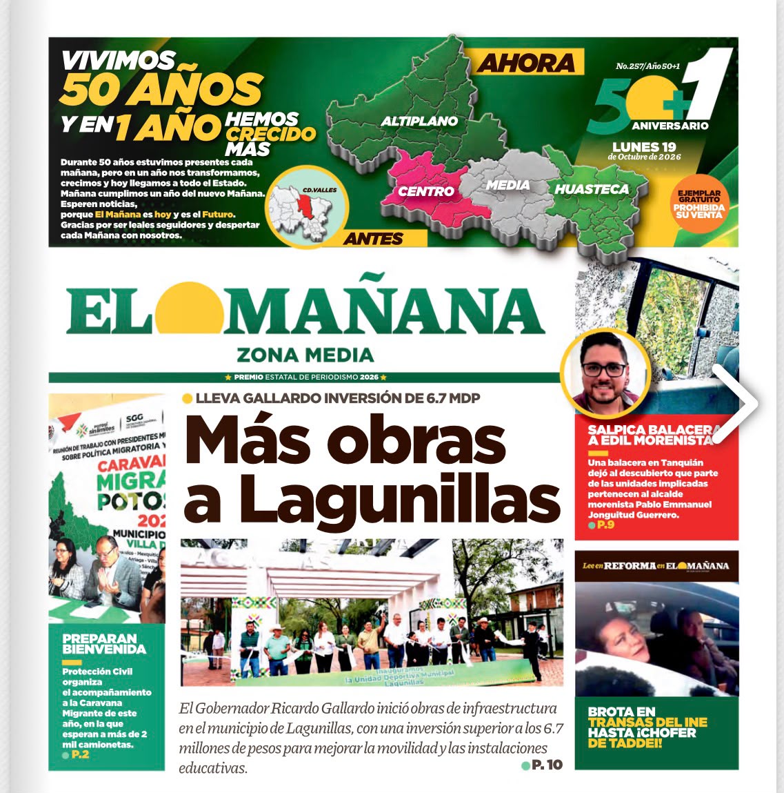 El Mañana Zona Media - 19 de octubre de 2026