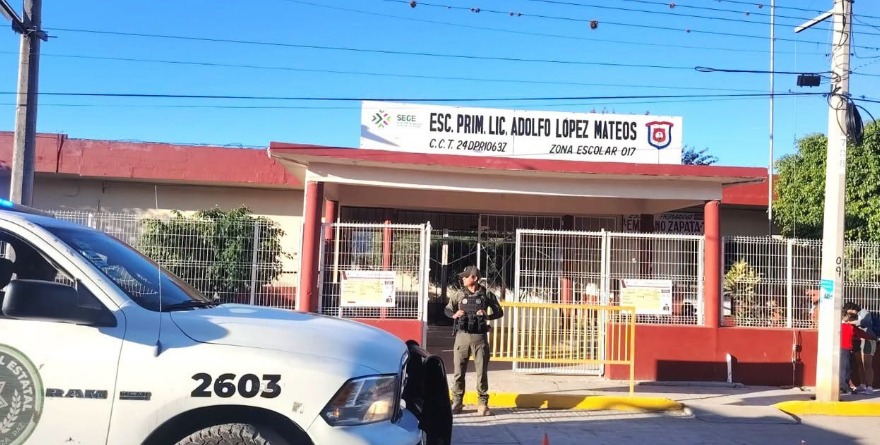 Guardia Civil vigila escuelas potosinas