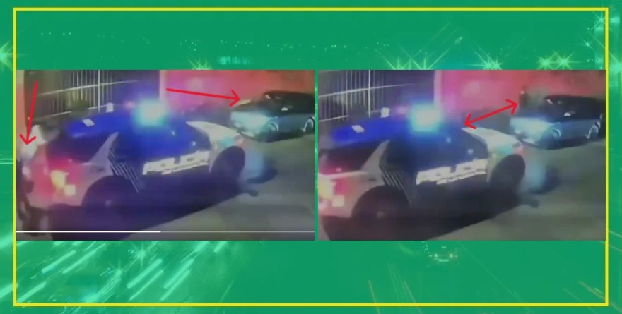 Policías de SLP son captados en video robando pertenencias tras un cristalazo