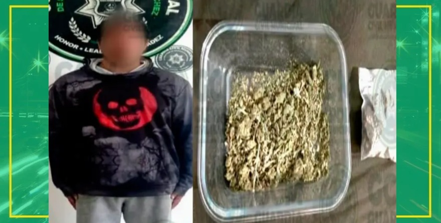 Detienen a sujeto tras persecución