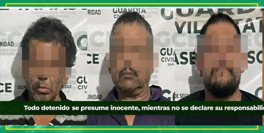 Capturan a tres hombres con droga en Tamasopo