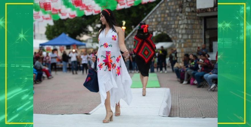Vestimenta artesanal deslumbra en pasarela 