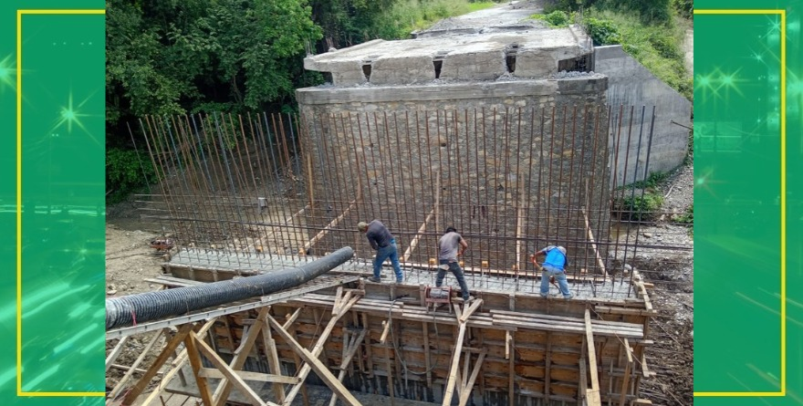 Rehabilitan puente La Sagrada Familia en Tanquián