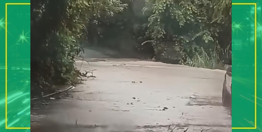 Crecida de arroyo en Tampacán