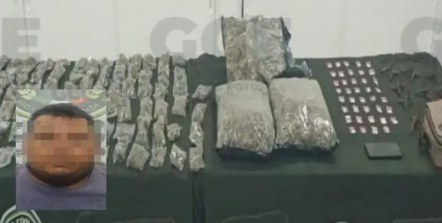 Caen presuntos distribuidores de droga en Tamazunchale